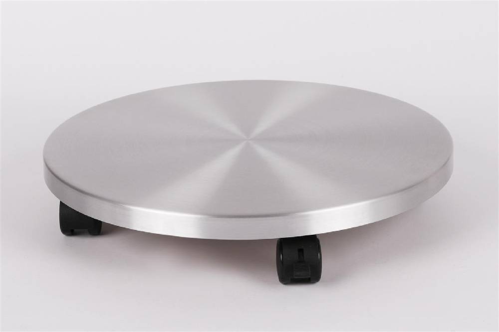 Szagato Rollbrett Pflanzenroller Ø40cm ALU 100kg Bürorollen + Bremse SZAGATO Made in Germany Blumenuntersetzer Möbelroller Blumenroller Transportroller Auslauf