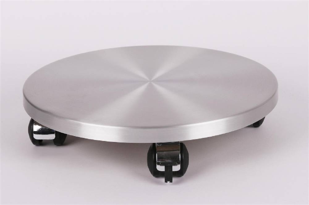 Szagato Rollbrett Pflanzenroller Ø40cm ALU 120kg Chromrollen + Bremse SZAGATO Made in Germany Blumenuntersetzer Möbelroller Blumenroller Transportroller Verkauf