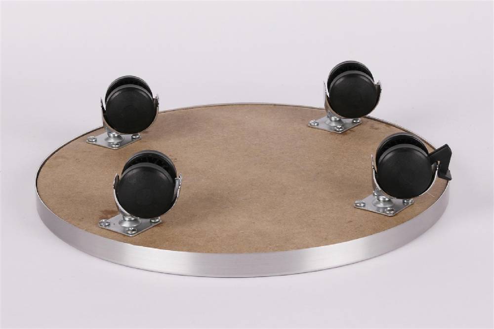 Szagato Rollbrett Pflanzenroller Ø40cm ALU 120kg Chromrollen + Bremse SZAGATO Made in Germany Blumenuntersetzer Möbelroller Blumenroller Transportroller Verkauf