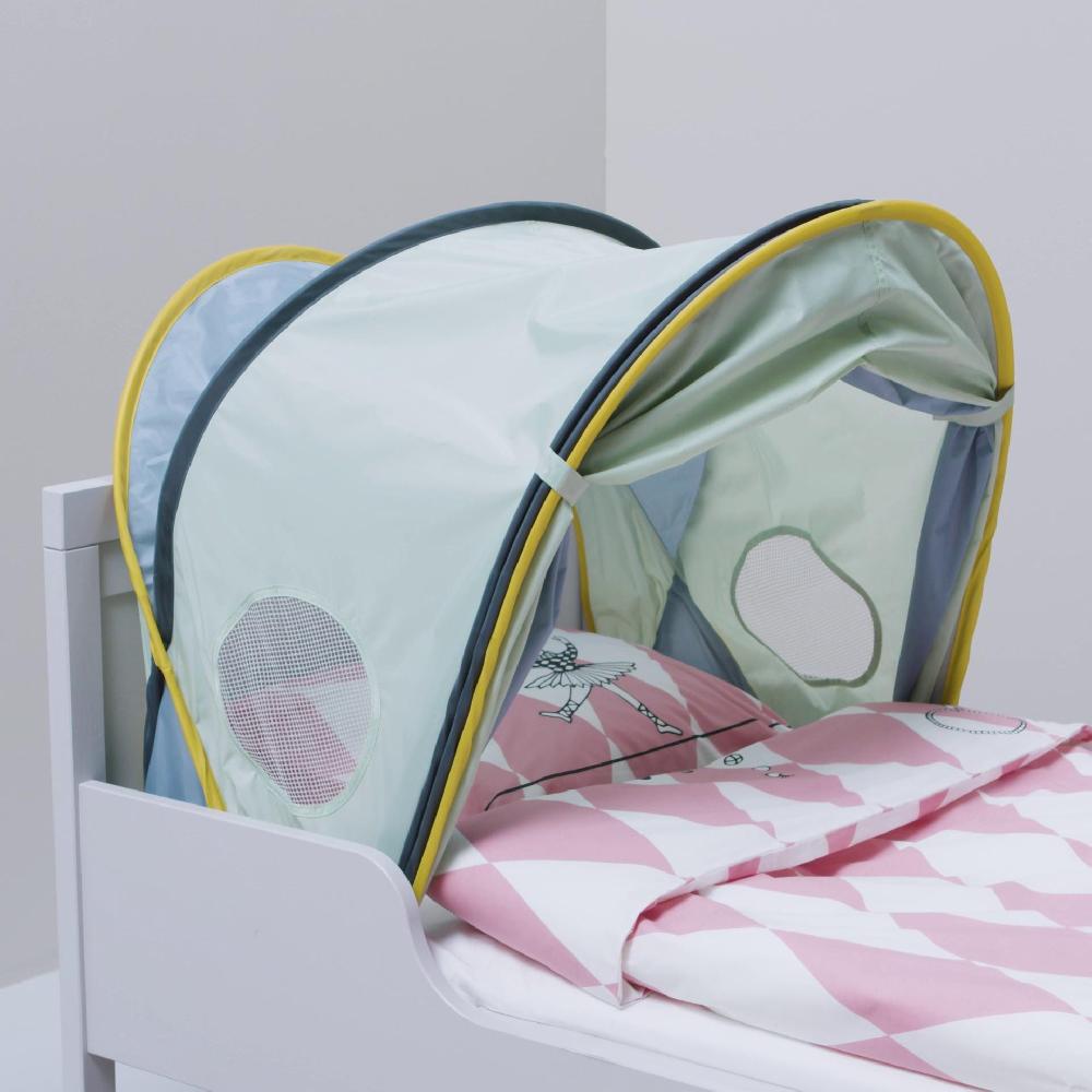 ﻿IKEA ELDFLUGA Baldachin blau/grün 70/80/90 Räumungsverkauf