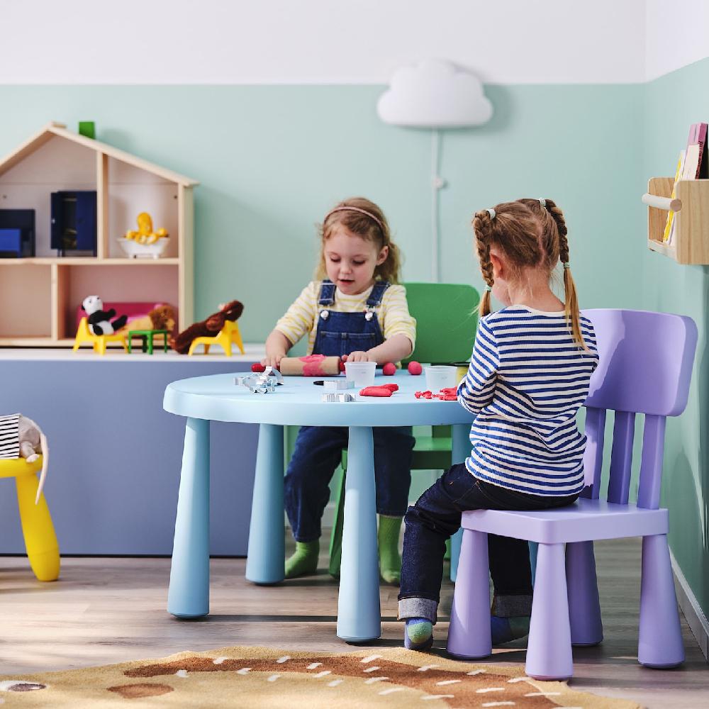 IKEA MAMMUT Kinderstuhl drinnen/draußen/lila Kauf eins, bekomm eins gratis