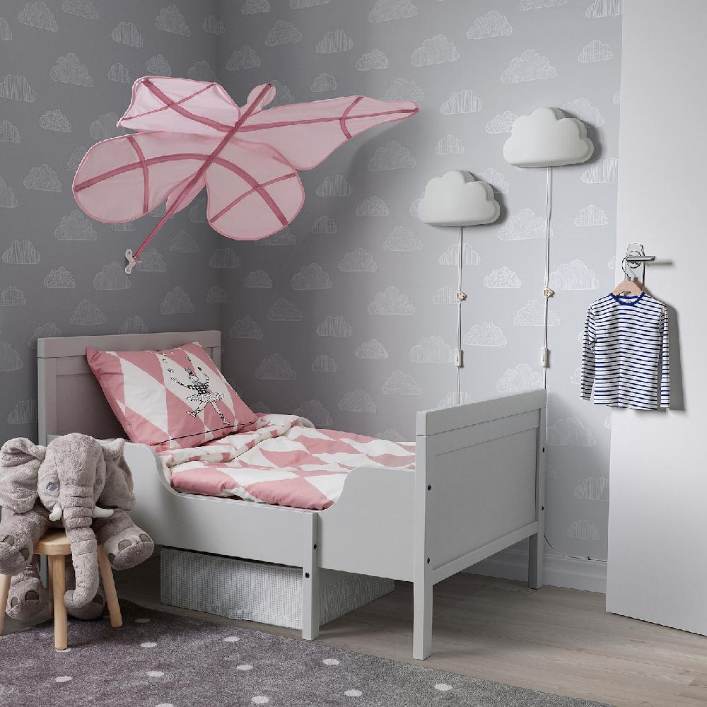 IKEA SNÖFINK Betthimmel Schmetterling/rosa Sonderangebote