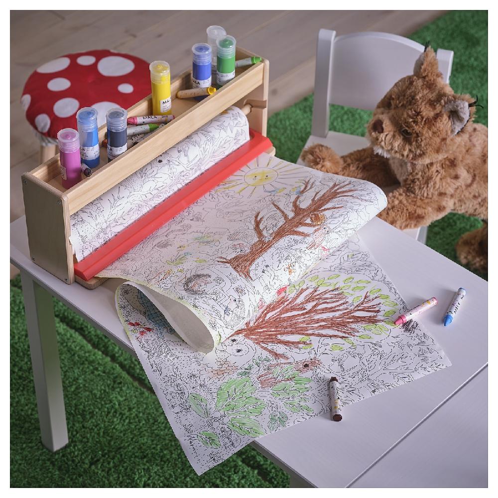 IKEA SKOGSDUVA Malpapierrolle Zauberwald 10 m Super Sparpreis