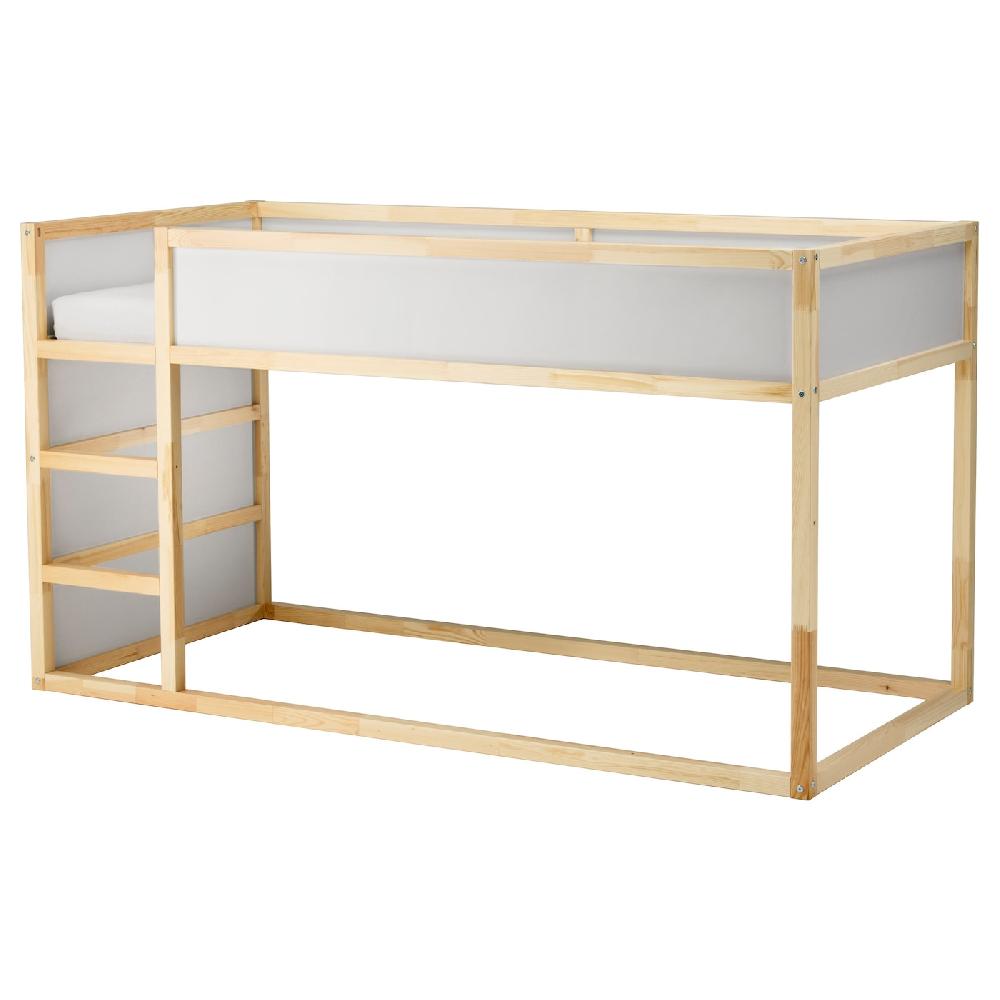 IKEA KURA Bett umbaufähig weiß/Kiefer 90x200 cm Letzte 3 Tage