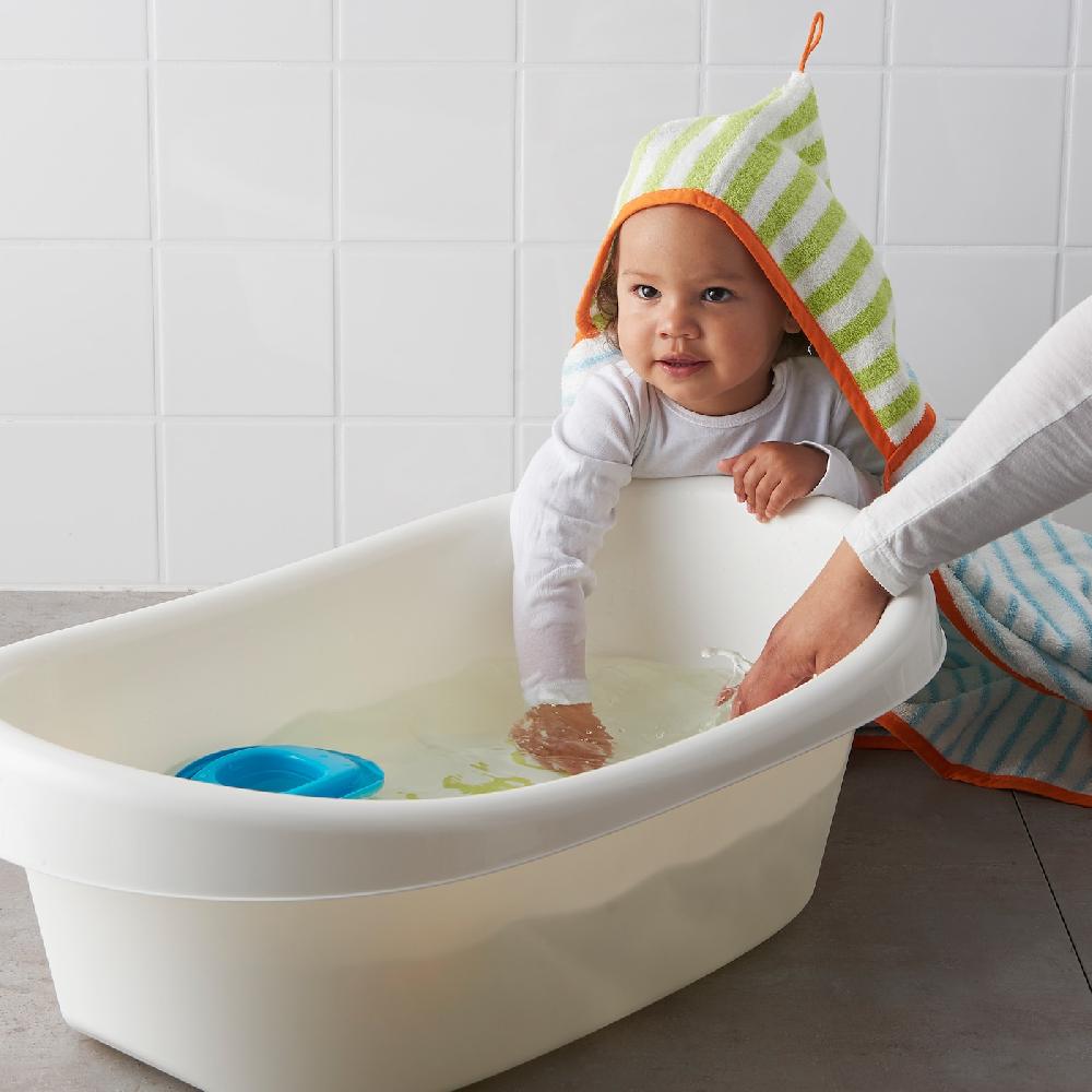 IKEA LÄTTSAM Babybadewanne weiß/grün Sonderangebot der Fabrik