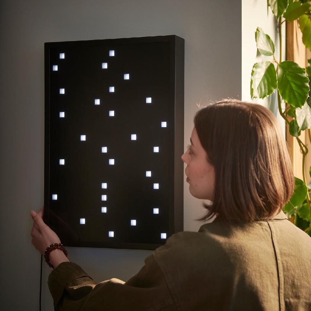 IKEA OBEGRÄNSAD Wandleuchte LED schwarz Kostenloser Versand international