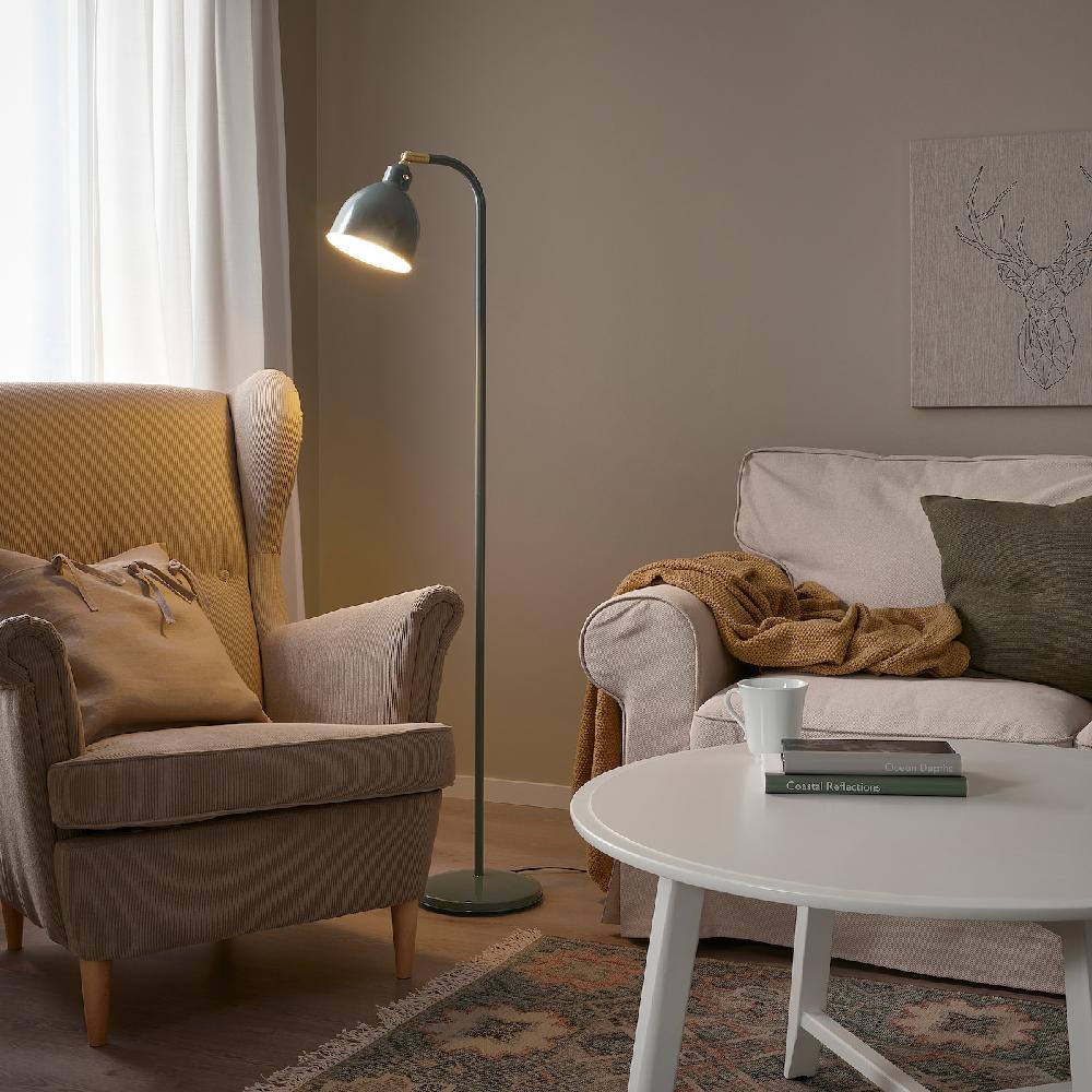 IKEA RÖDFLIK Stand-/Leseleuchte graugrün Fabrikladen