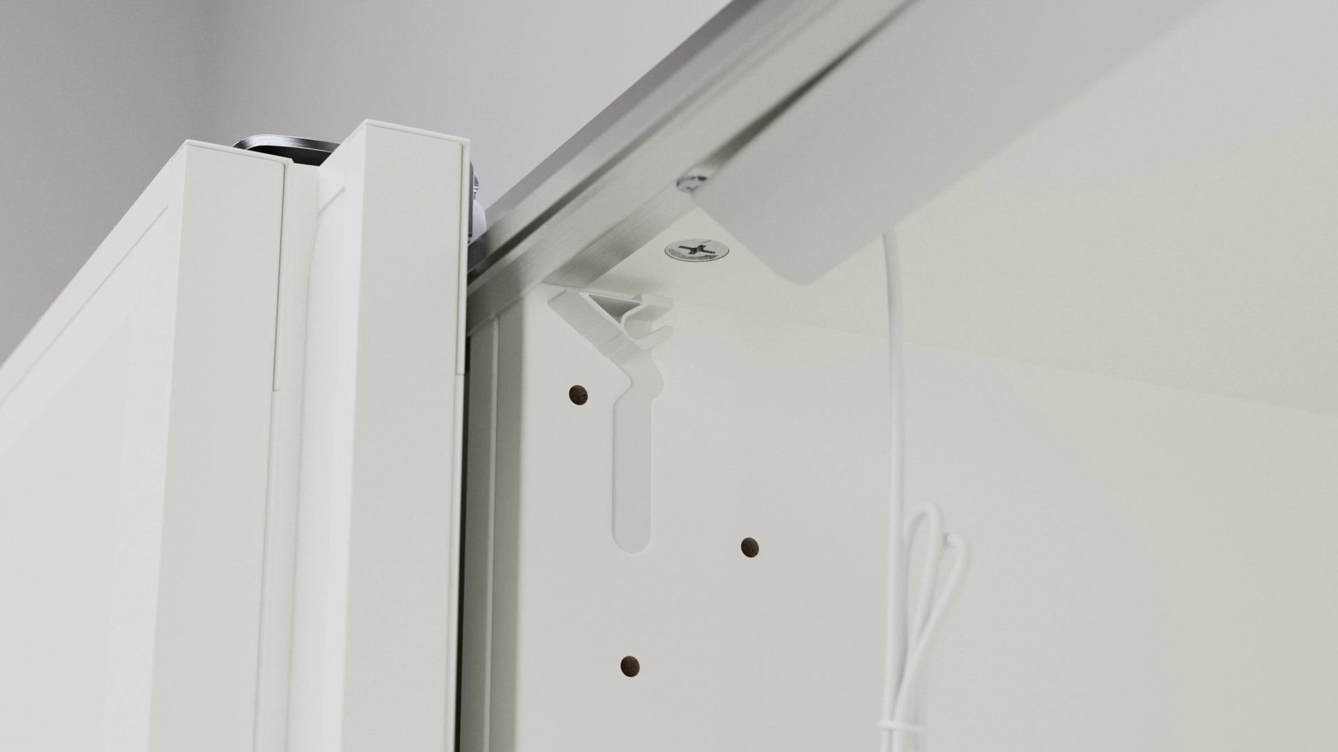 IKEA ÖVERSIDAN LED-Lichtleiste/Kleidersch + Sensor dimmbar weiß 96 cm zollfrei