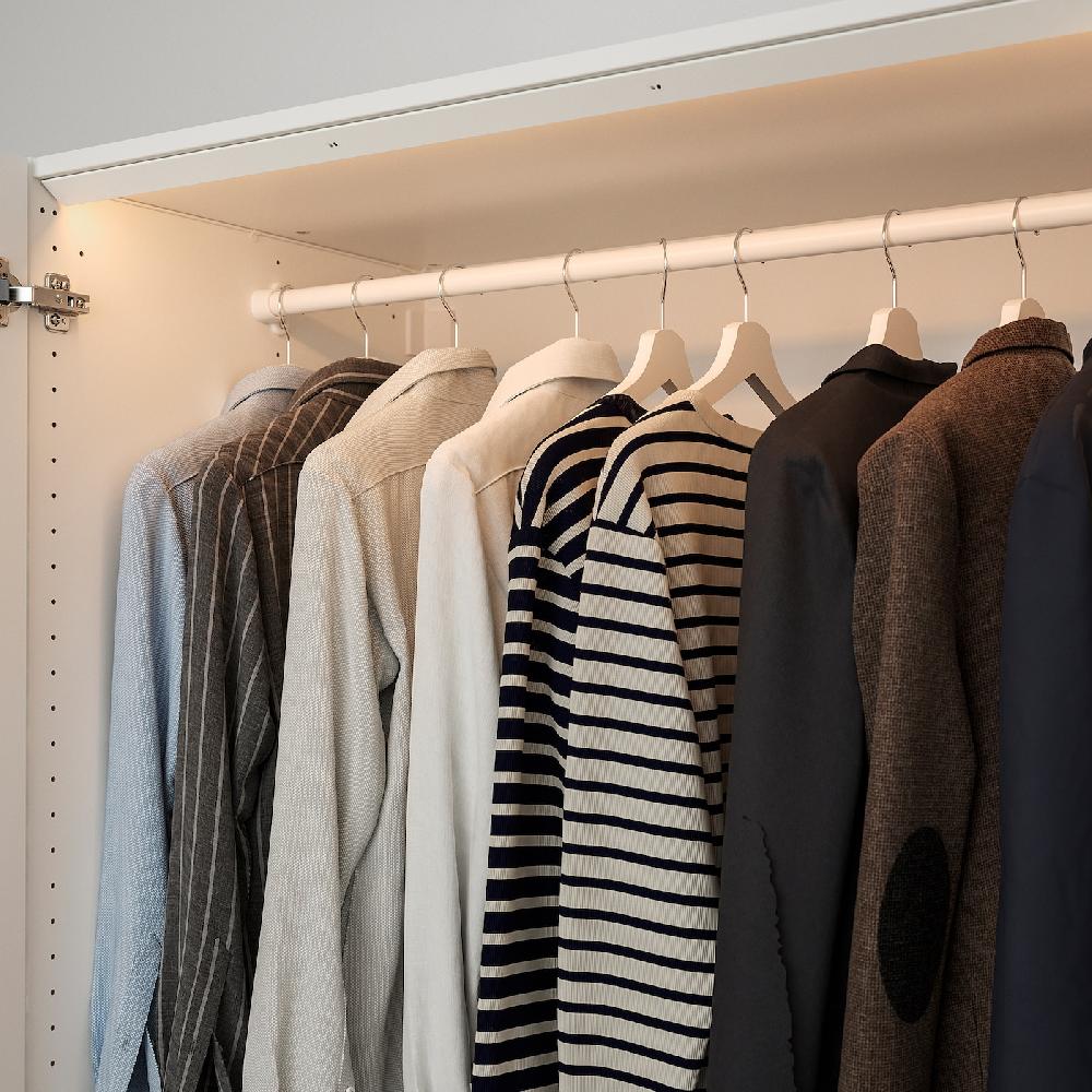 IKEA ÖVERSIDAN LED-Lichtleiste/Kleidersch + Sensor dimmbar weiß 96 cm zollfrei