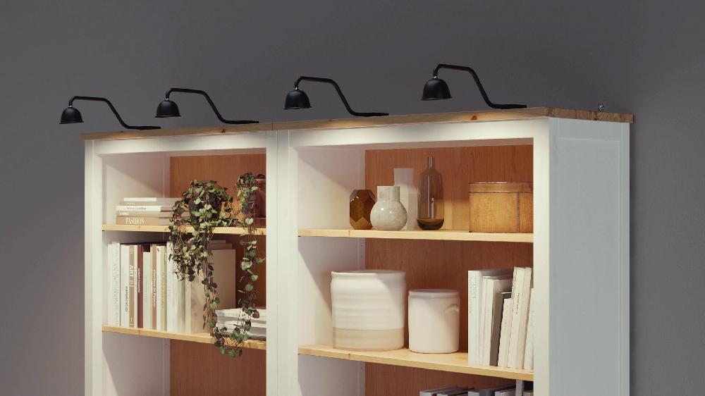 IKEA TVÄRDRAG Schrankbeleuchtung schwarz/dimmbar Outlet