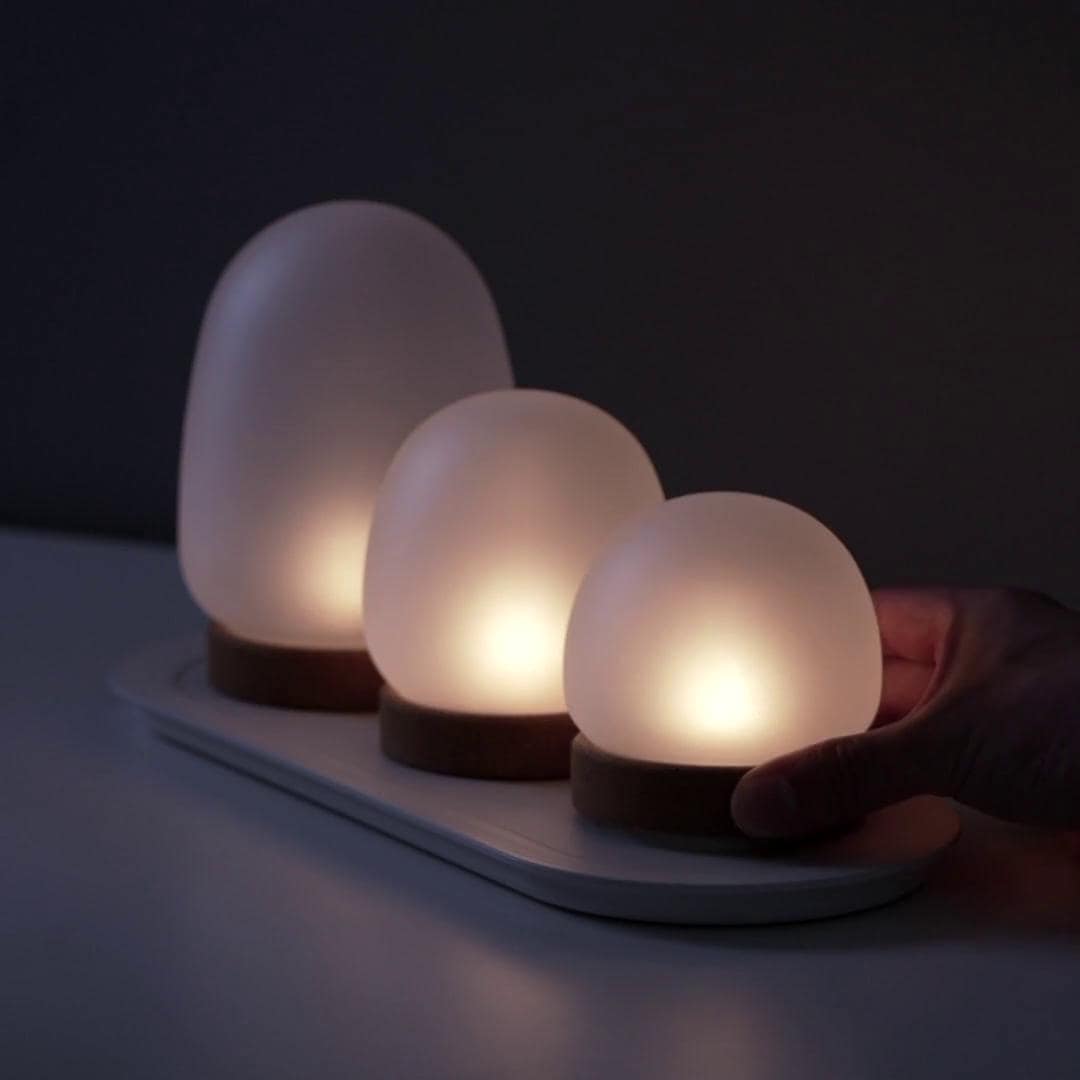 IKEA PRAKTSPIREA Dekobeleuchtungs-Set LED 4-tlg. mit Ladepad Kostenloser Versand