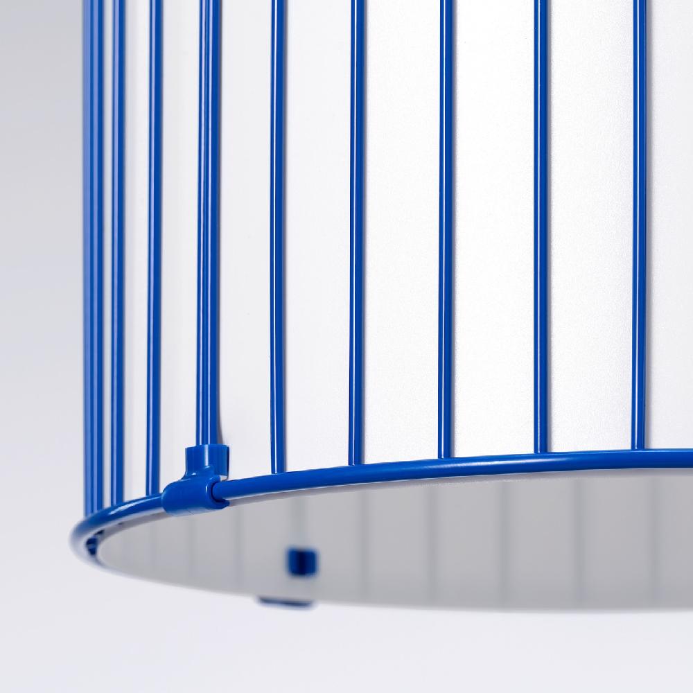 IKEA SOLVINDEN Hängeleuchte blau 48 cm Rabatt