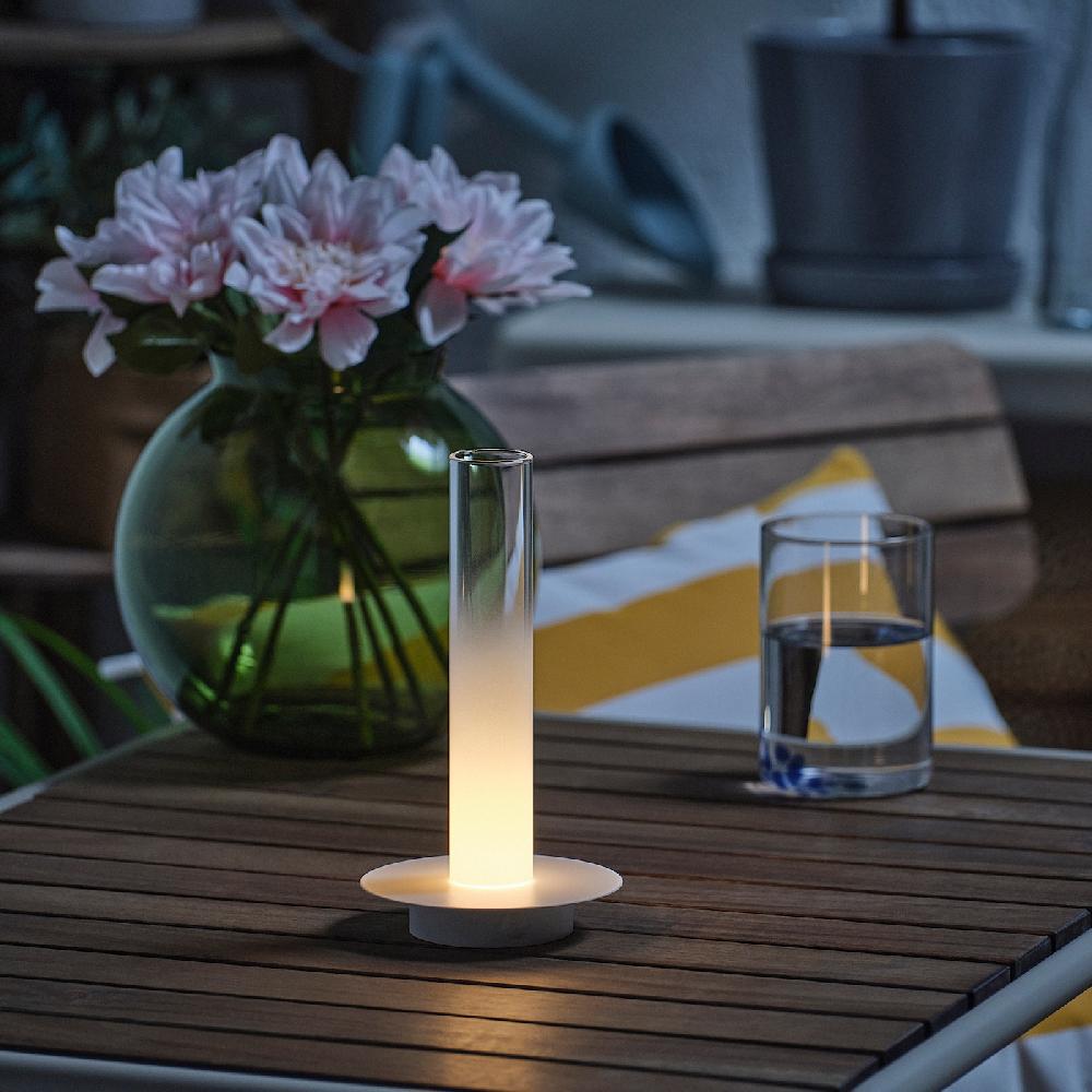 IKEA SOLVINDEN Tischleuchte batteriebetrieben kerzenförmig 20 cm Günstig kaufen