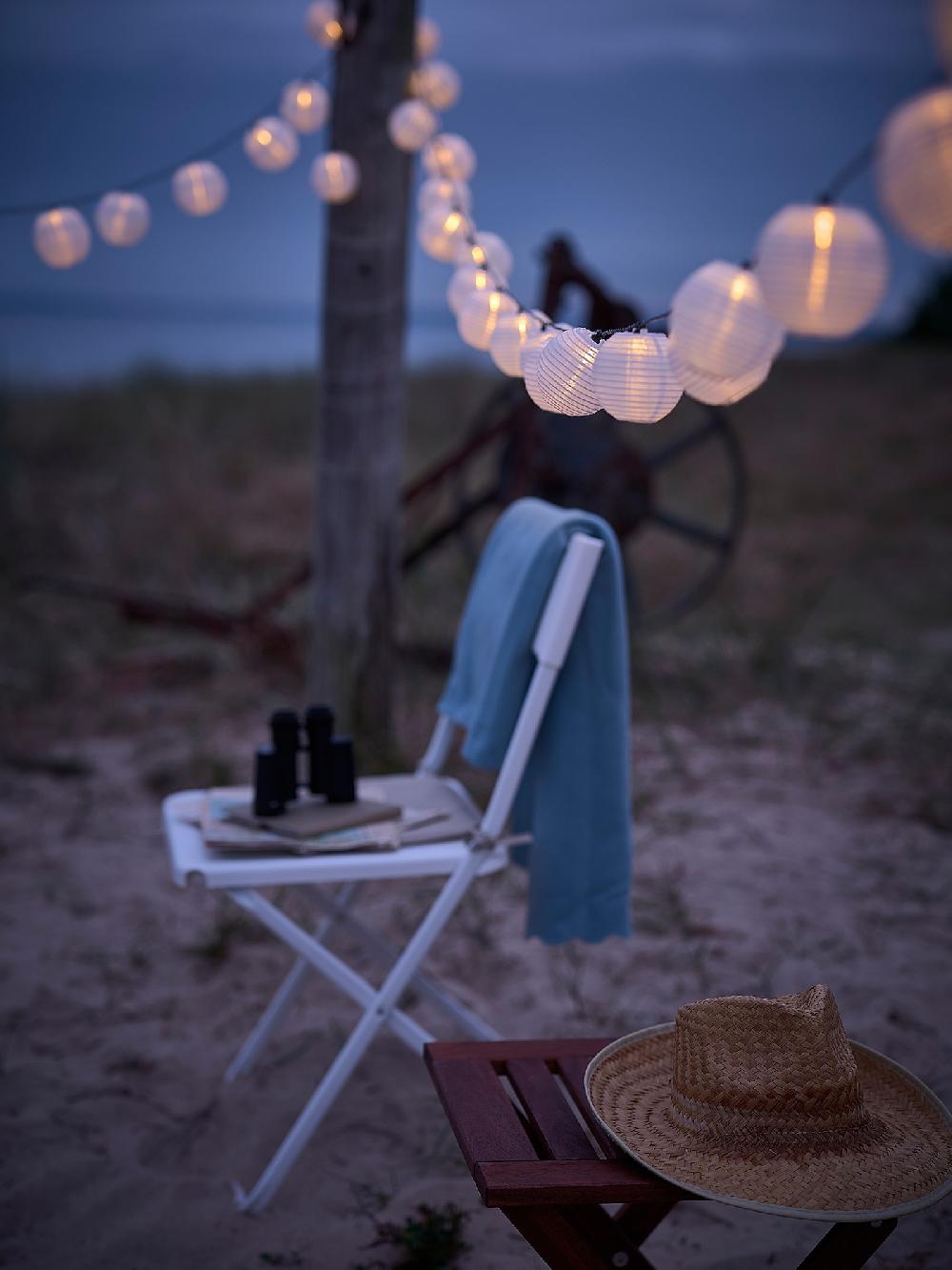 IKEA SOLVINDEN Lichterkette (12) LED für draußen/batteriebetrieben weiß Jubiläumsangebot