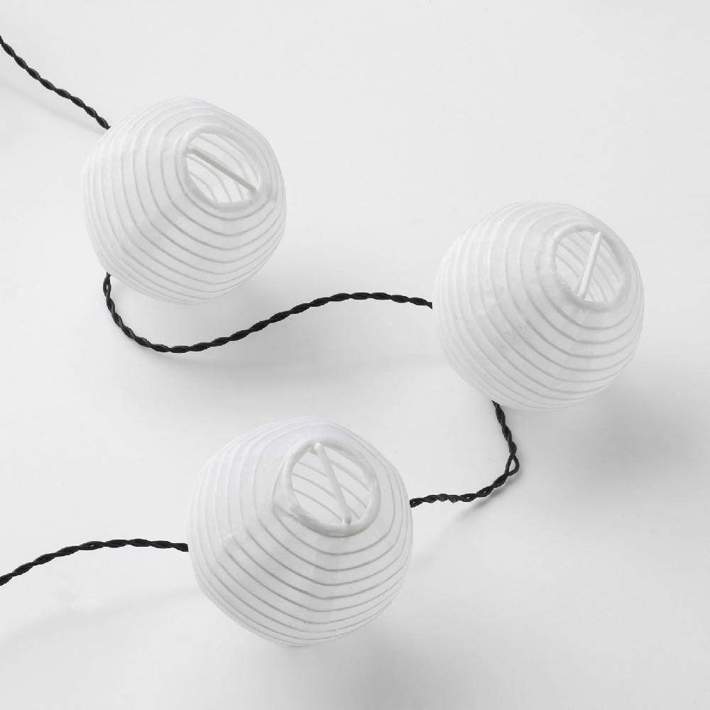 IKEA SOLVINDEN Lichterkette (12) LED für draußen/batteriebetrieben weiß Jubiläumsangebot