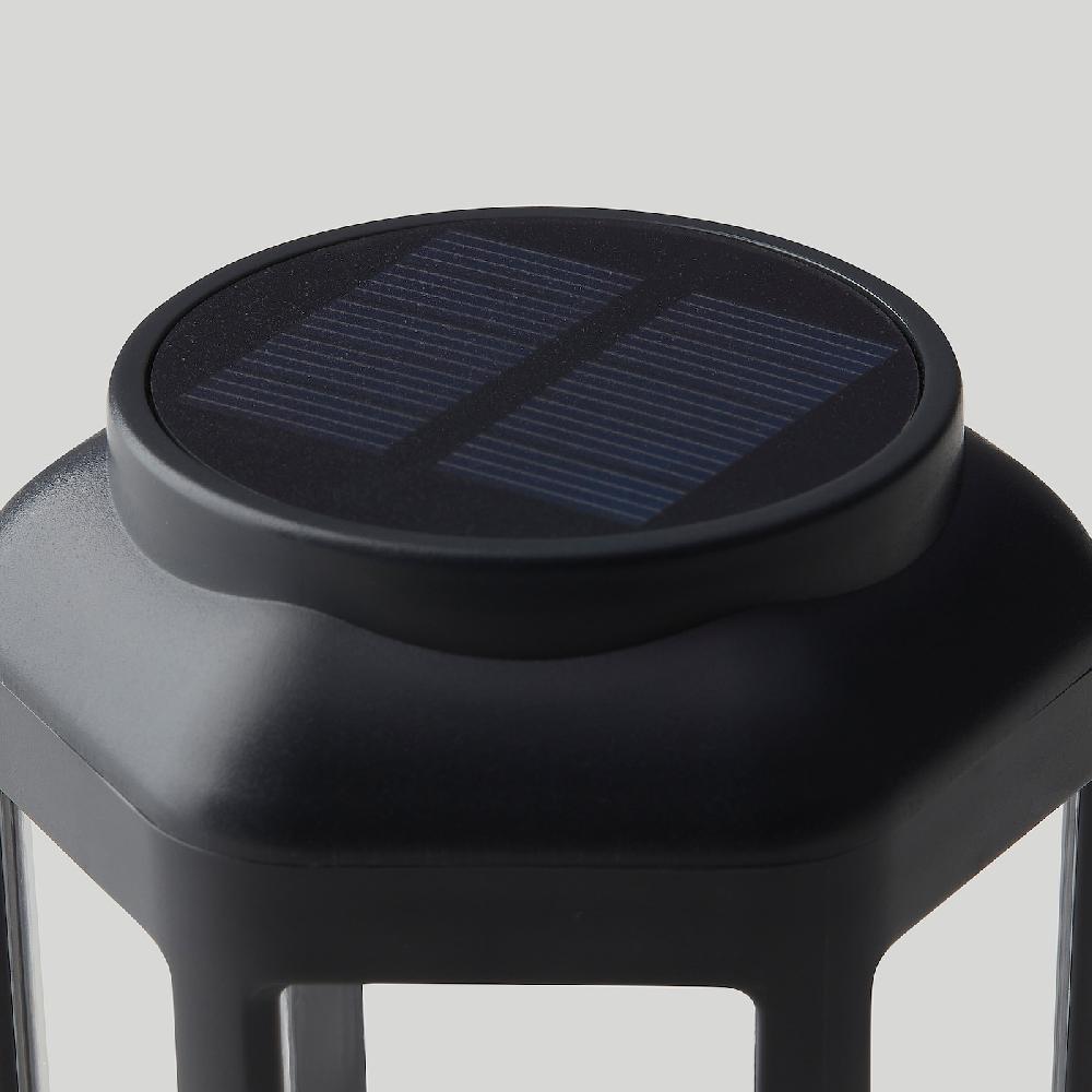 IKEA SOLVINDEN Solar-Erdspieß LED für draußen/klar schwarz Lagerräumung