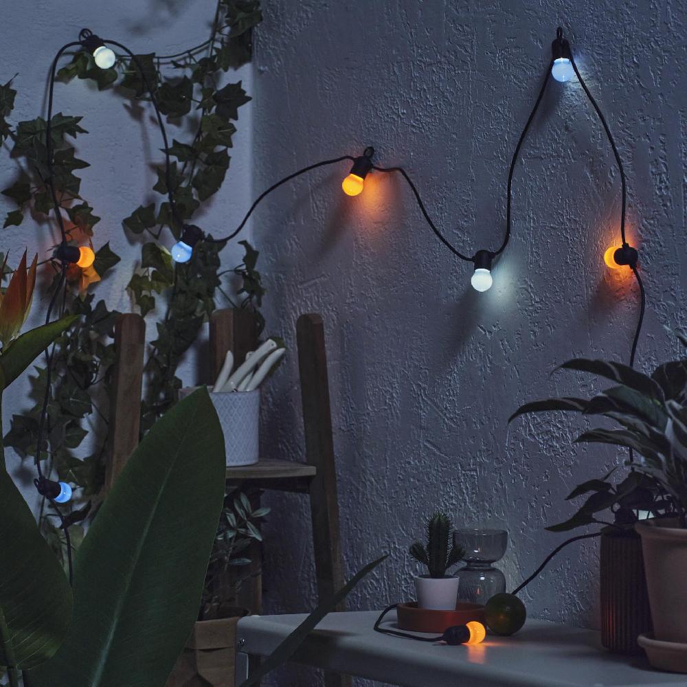 IKEA SOLVINDEN Lichterkette (12) LED batteriebetrieben/für draußen bunt Top Angebot