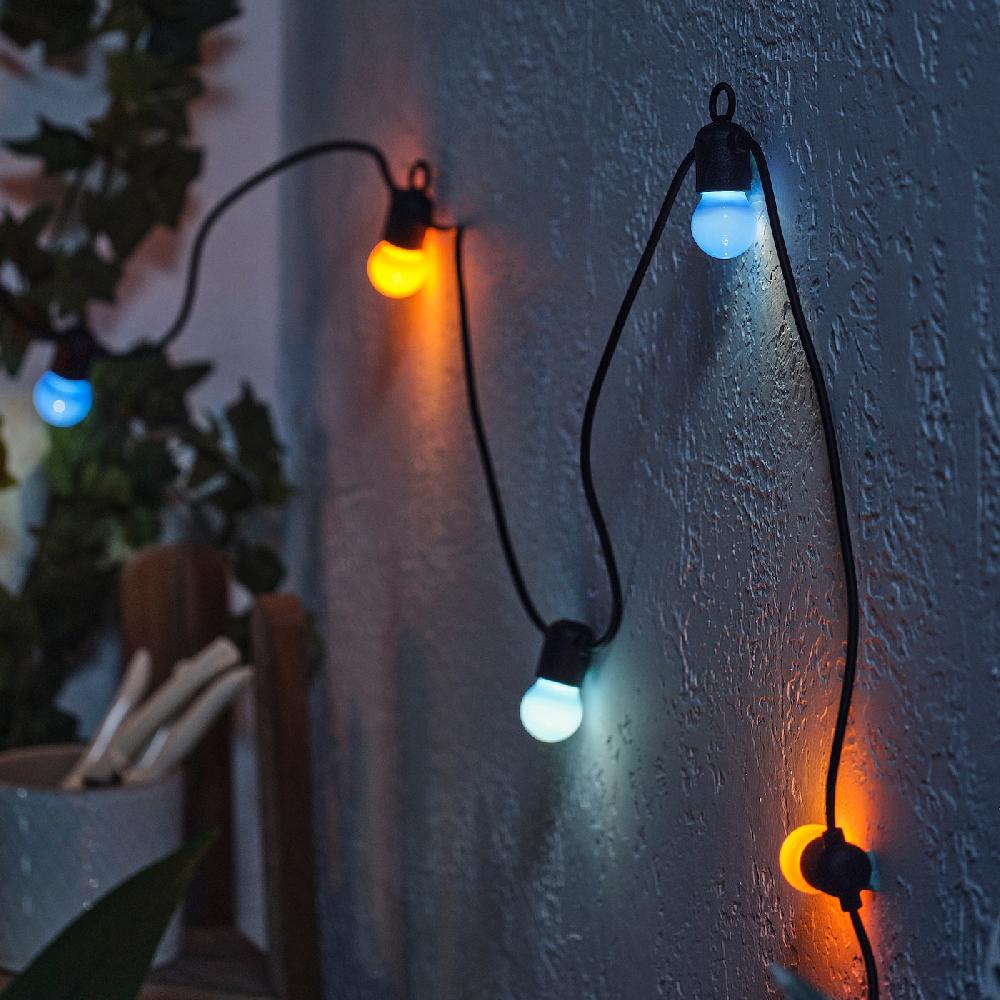 IKEA SOLVINDEN Lichterkette (12) LED batteriebetrieben/für draußen bunt Top Angebot