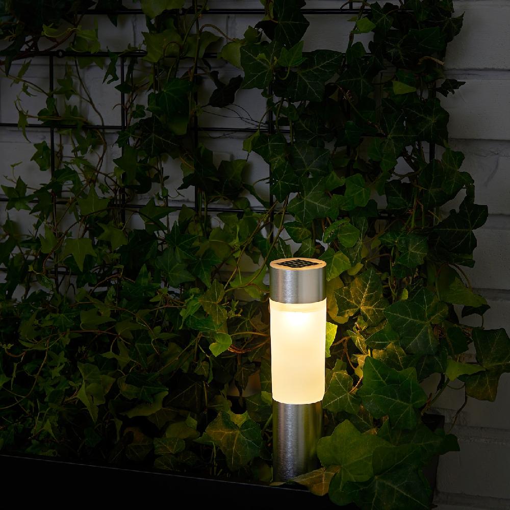 IKEA SOLVINDEN Solarleuchte LED Zylinder/aluminiumfarben Online Outlet