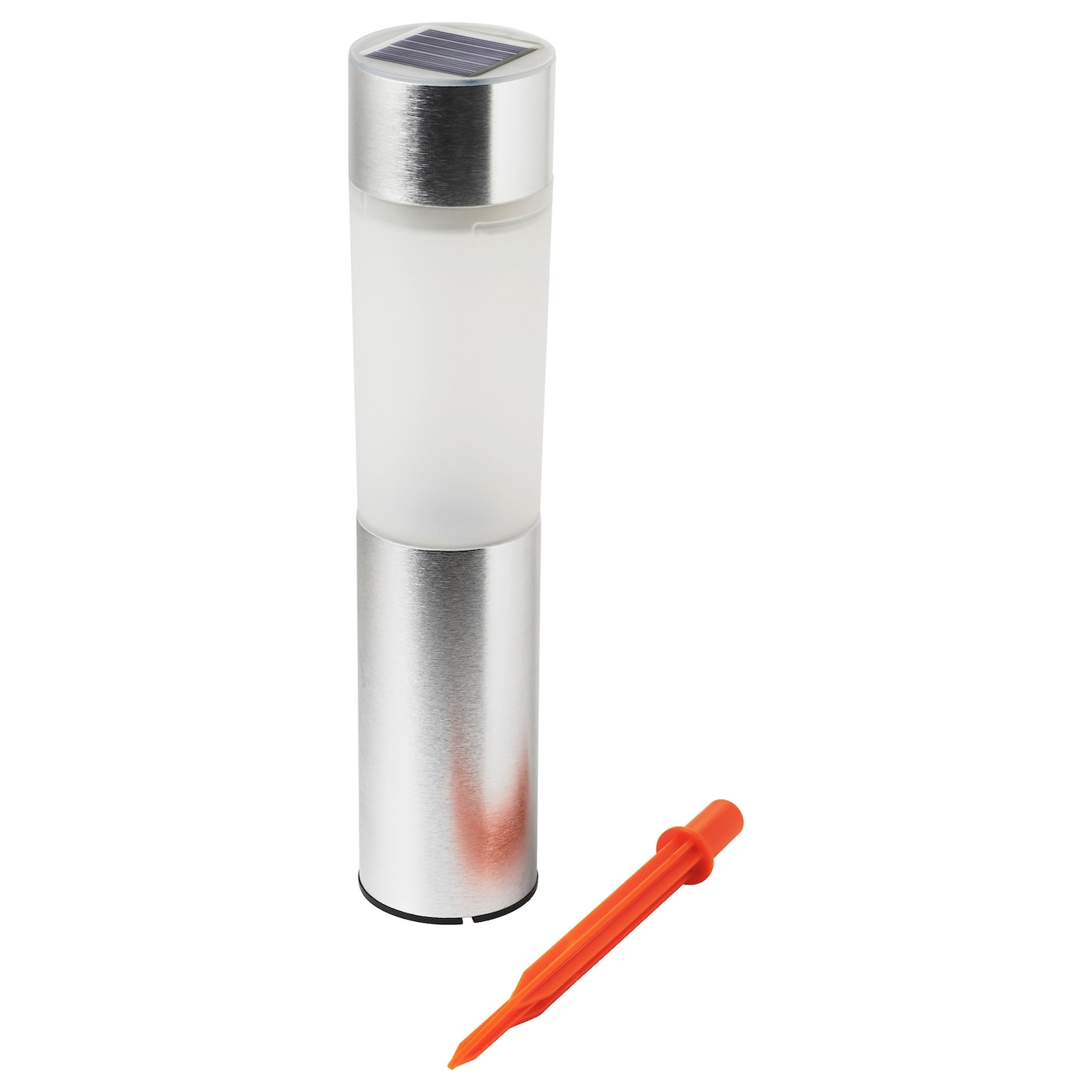 IKEA SOLVINDEN Solarleuchte LED Zylinder/aluminiumfarben Online Outlet