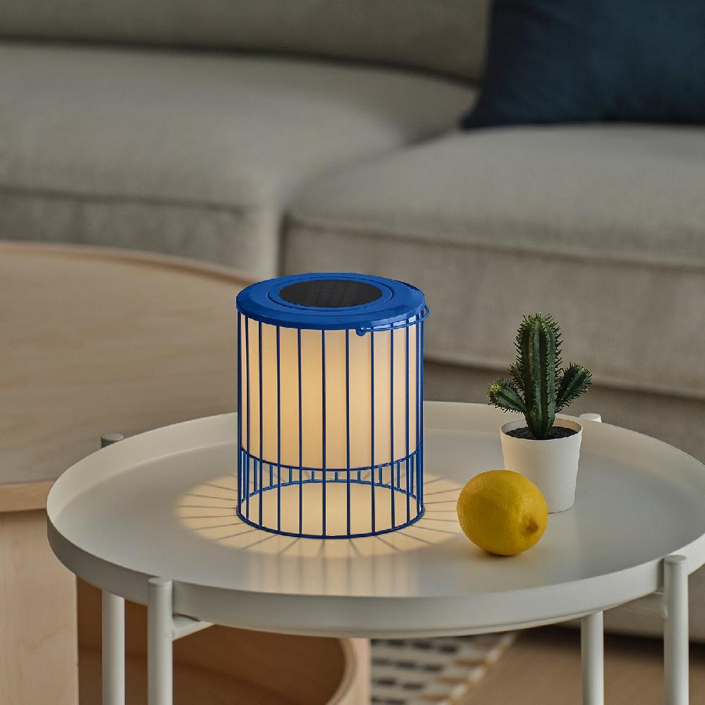 IKEA SOLVINDEN Tischleuchte solarbetrieben/blau 15 cm Exklusive Angebote