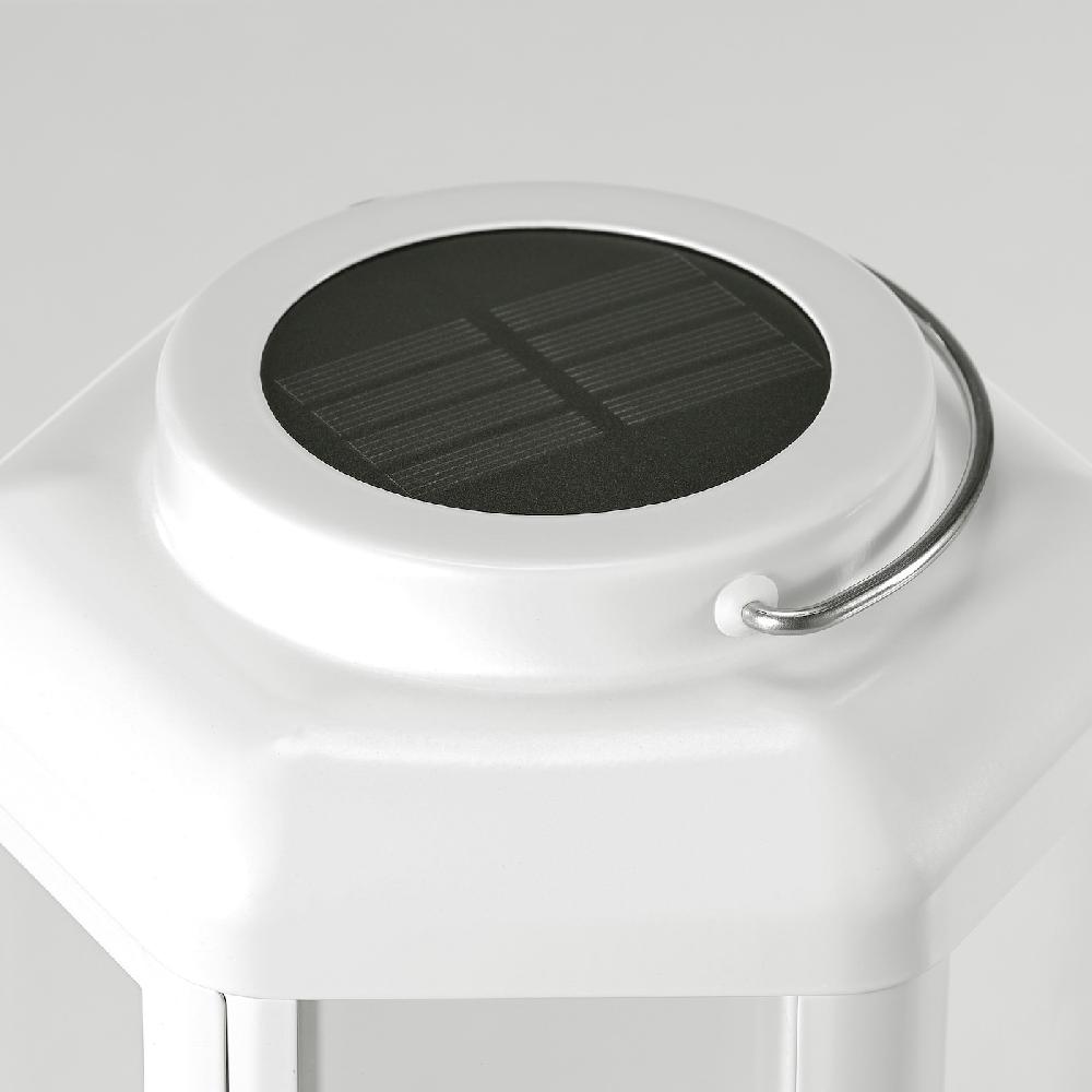 IKEA SOLVINDEN Solartischleuchte LED Laterne/weiß 28 cm Große Rabatte