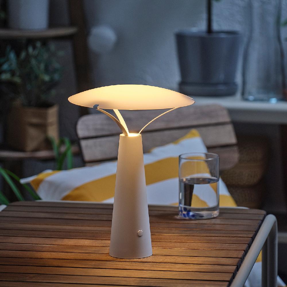 IKEA SOLVINDEN Tischleuchte batteriebetrieben/weiß 30 cm Neuheiten