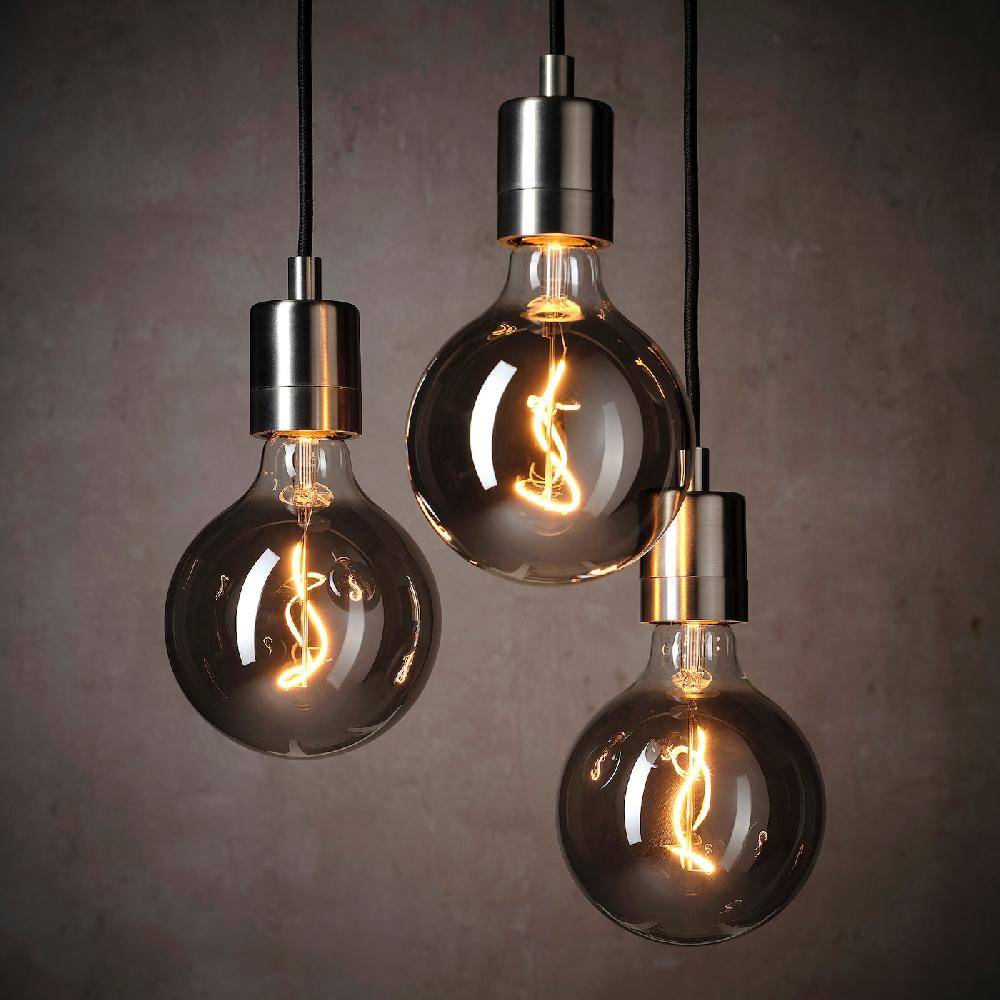 IKEA MOLNART LED-Leuchtmittel E27 140 lm rund Klarglas grau 125 mm Neueste Stile