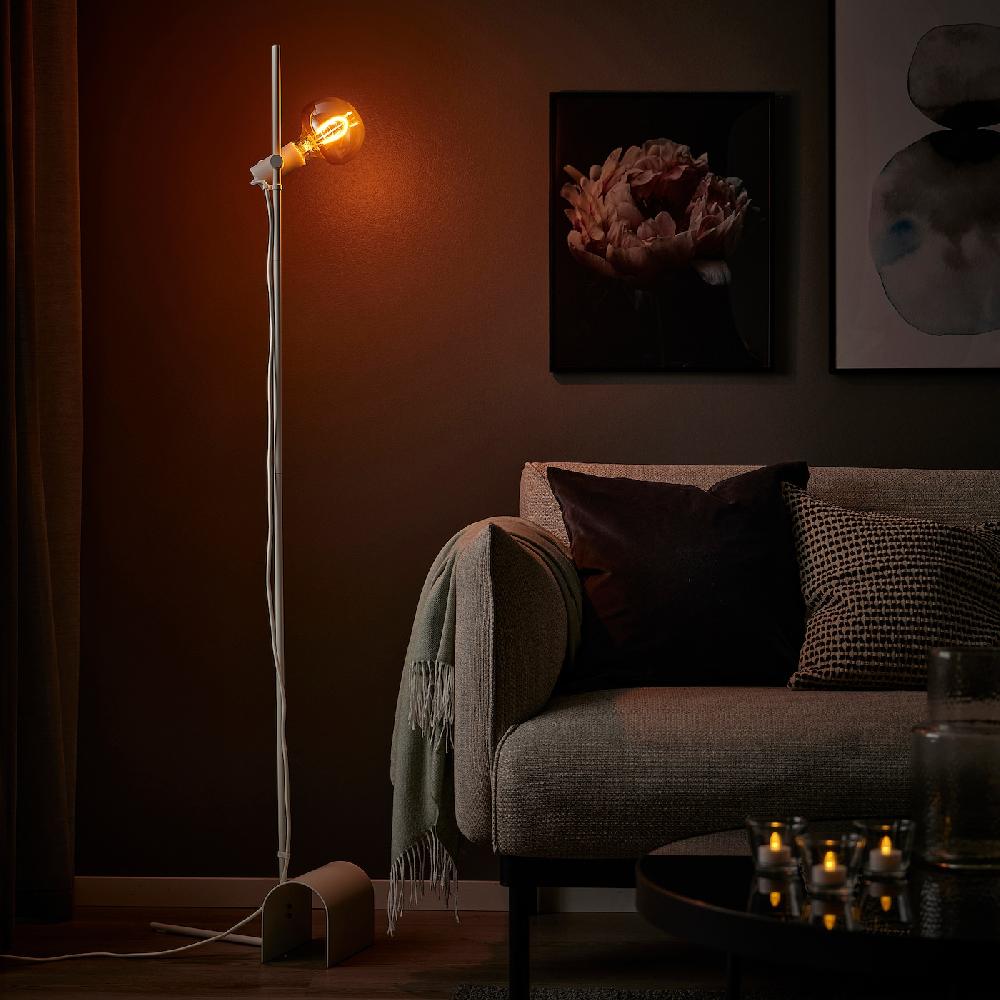 IKEA MOLNART LED-Leuchtmittel E27 150 lm Pilz Klarglas braun 120 mm Vierteljährliche Förderung