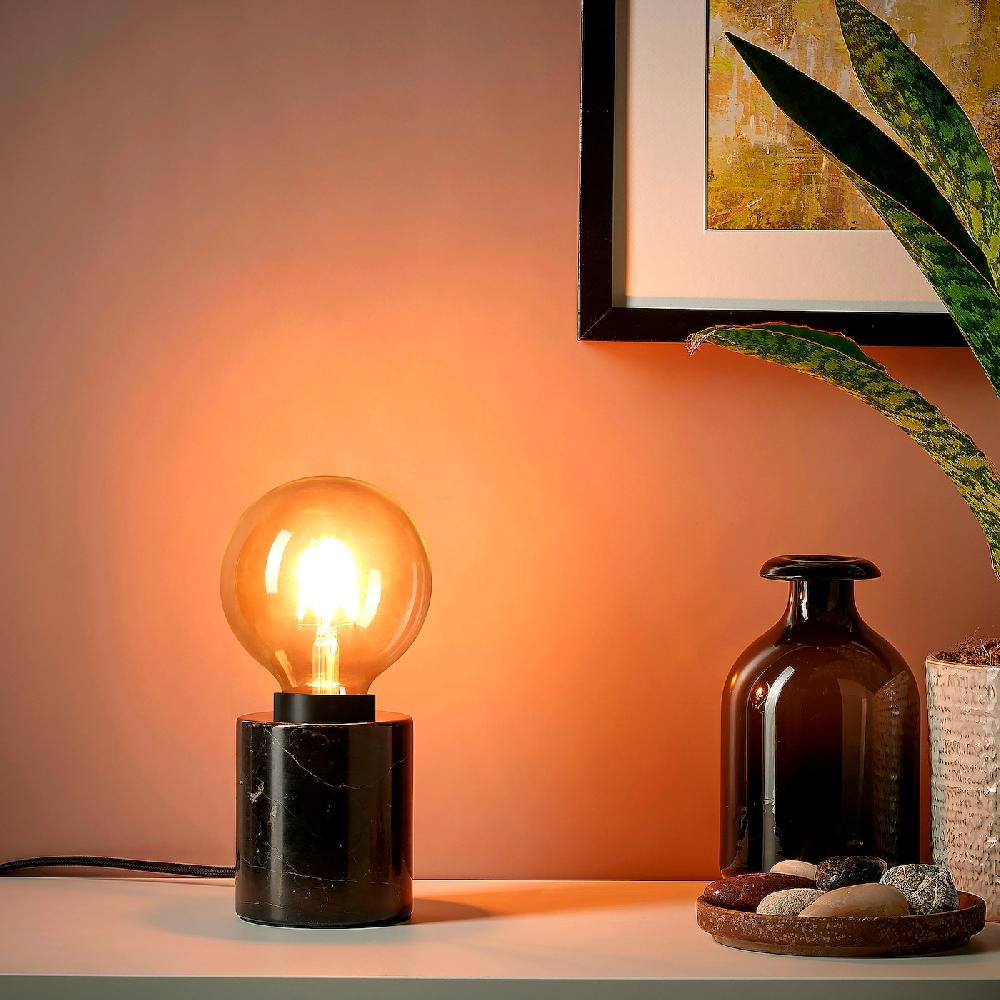 IKEA LUNNOM LED-Leuchtmittel E27 470 lm dimmbar rund/Klarglas 95 mm Black Friday Preise