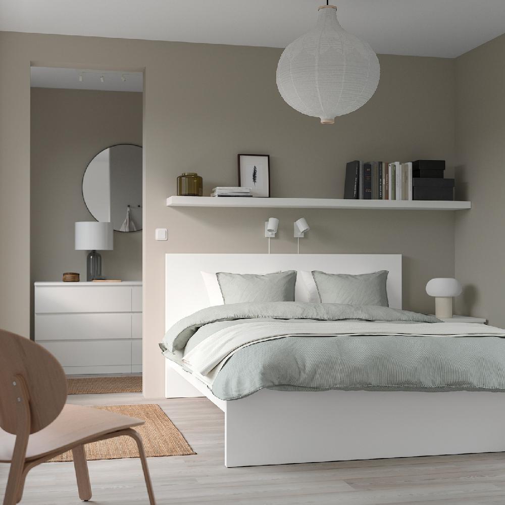 IKEA MALM Bettgestell hoch weiß 140x200 cm Verkauf