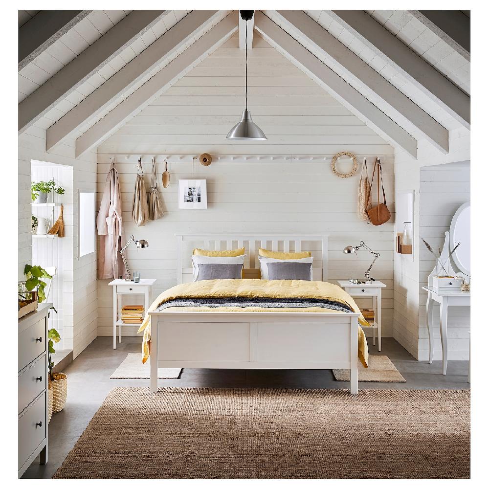 IKEA HEMNES Bettgestell weiß gebeizt 180x200 cm Angebote