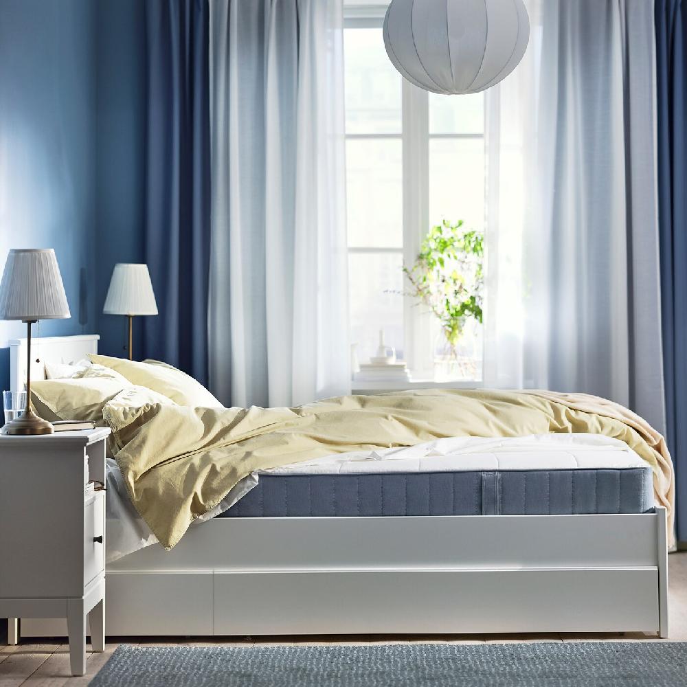 IKEA VESTMARKA Federkernmatratze mittelfest/hellblau 140x200 cm Blitzverkäufe