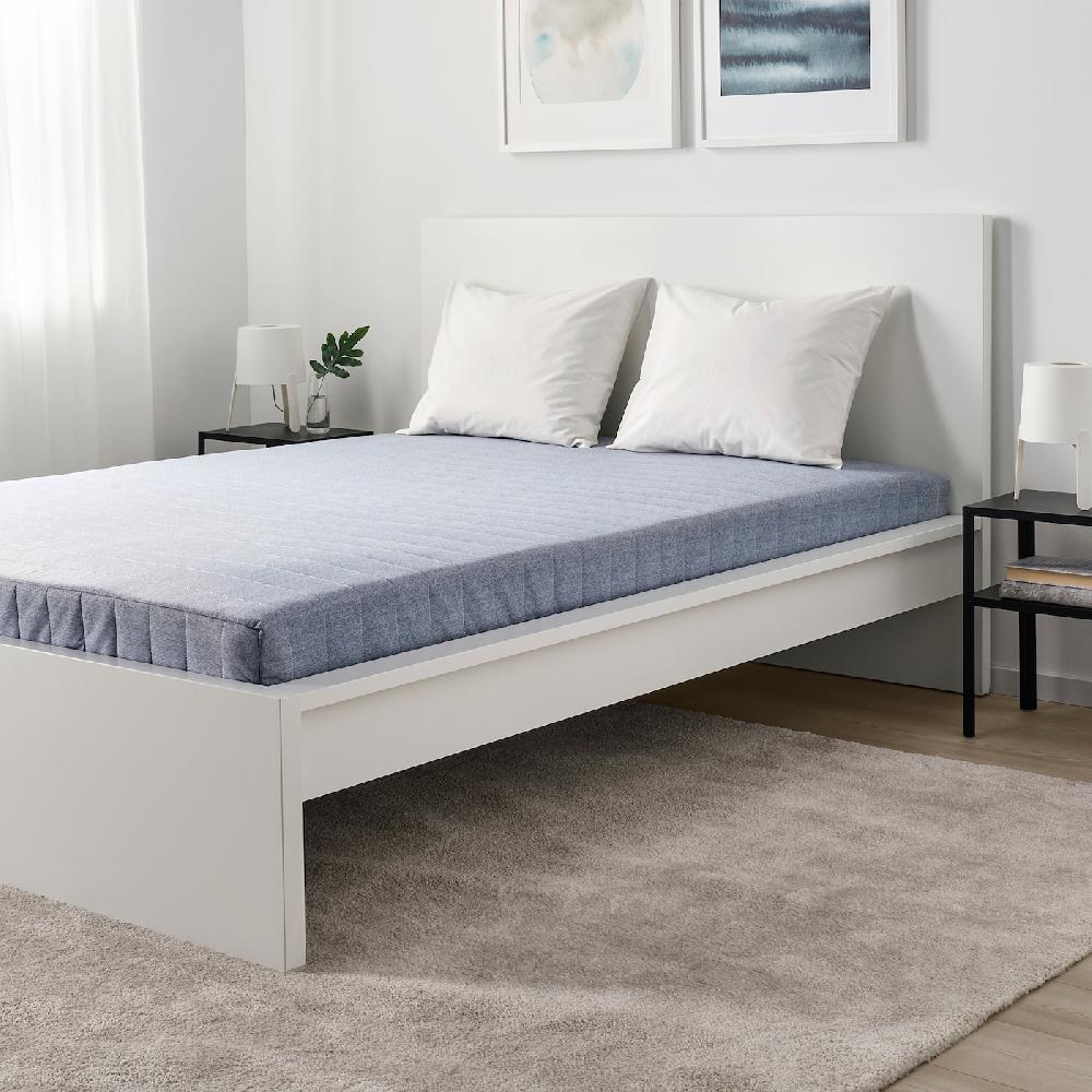 IKEA VADSÖ Federkernmatratze fest/hellblau 140x200 cm Kostenloser Versand