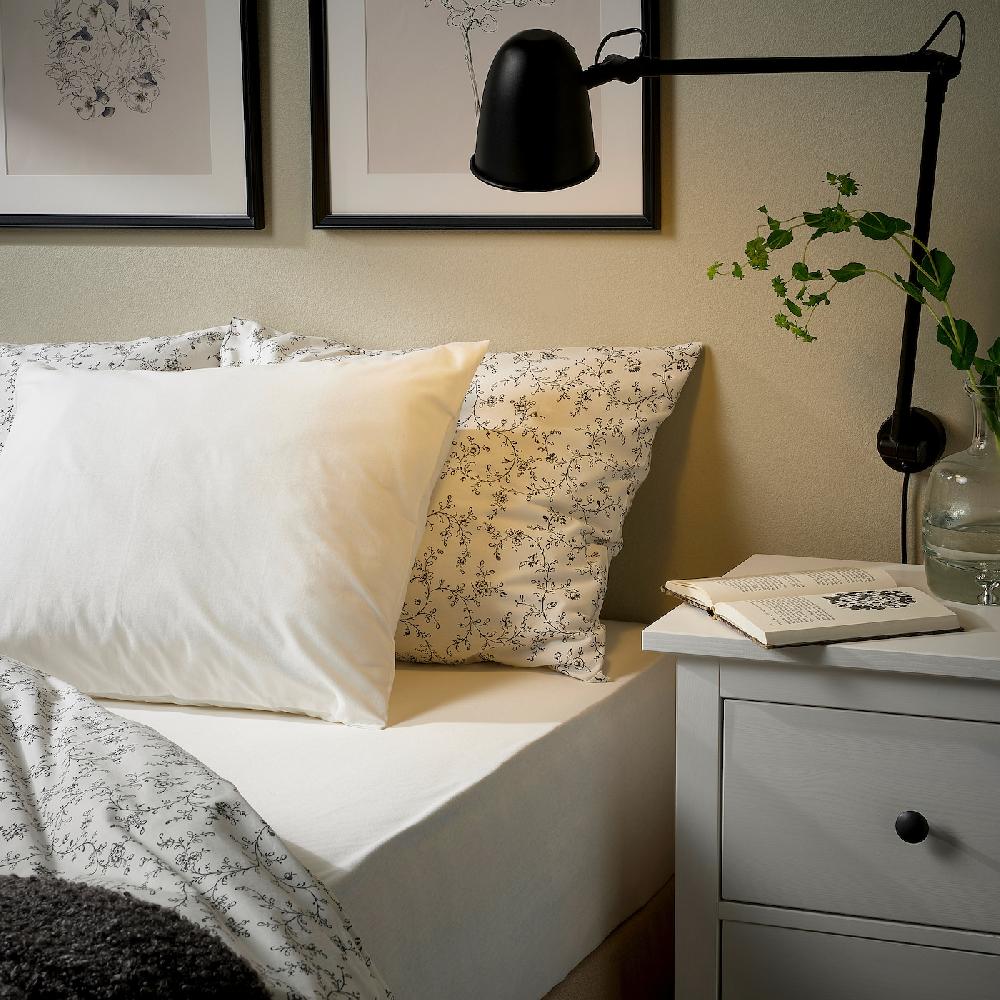 IKEA VÅRVIAL Spannbettlaken weiß 140x200 cm Großer Ausverkauf