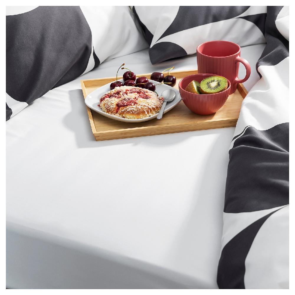 IKEA BRUKSVARA Spannbettlaken weiß 140x200 cm Osterangebot
