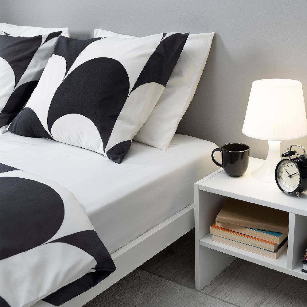 IKEA BRUKSVARA Spannbettlaken weiß 140x200 cm Osterangebot