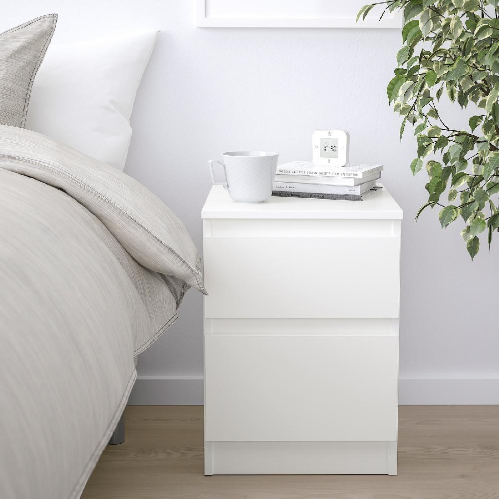 IKEA KULLEN Kommode mit 2 Schubladen weiß 35x49 cm Vatertagsangebot