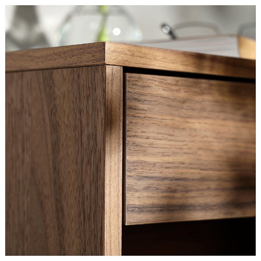 IKEA VIKHAMMER Ablagetisch Nussbaumfurnier 40x39 cm Valentinstagsangebot