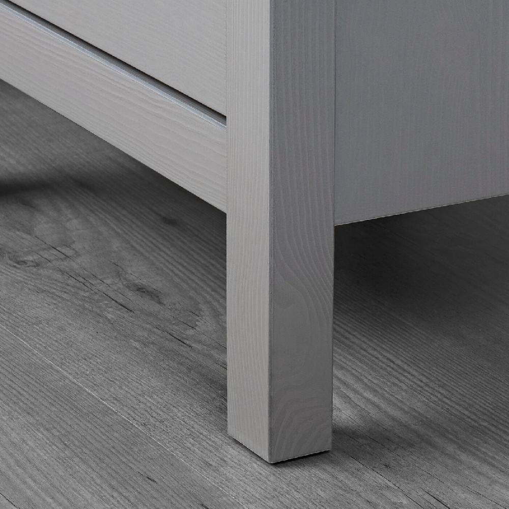 IKEA HEMNES Kommode mit 2 Schubladen grau lasiert 54x66 cm Heißer Verkauf