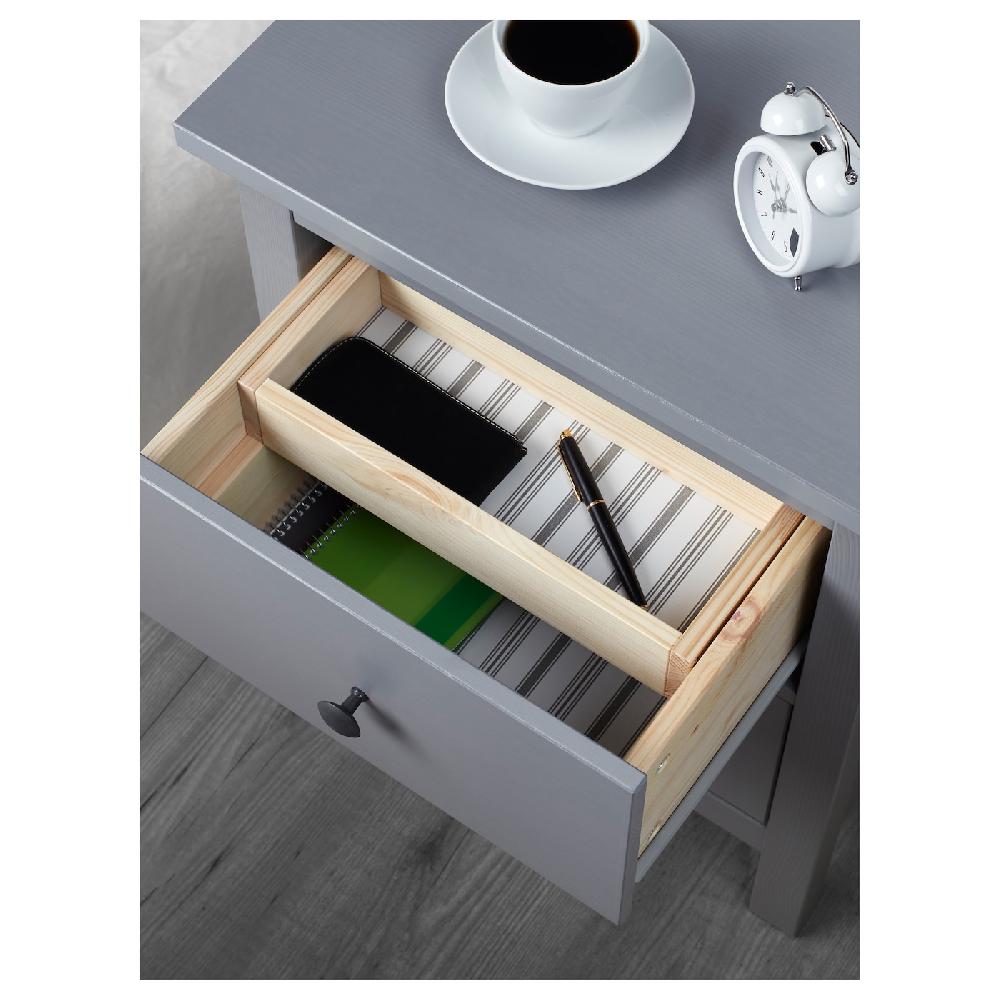 IKEA HEMNES Kommode mit 2 Schubladen grau lasiert 54x66 cm Heißer Verkauf