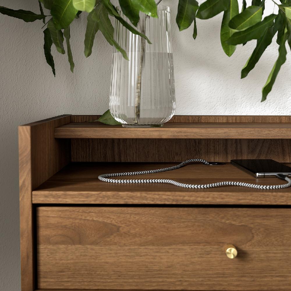 IKEA RÅDMANSÖ Ablagetisch braun Nussbaumnachbildung 54x38x58 cm Online Outlet
