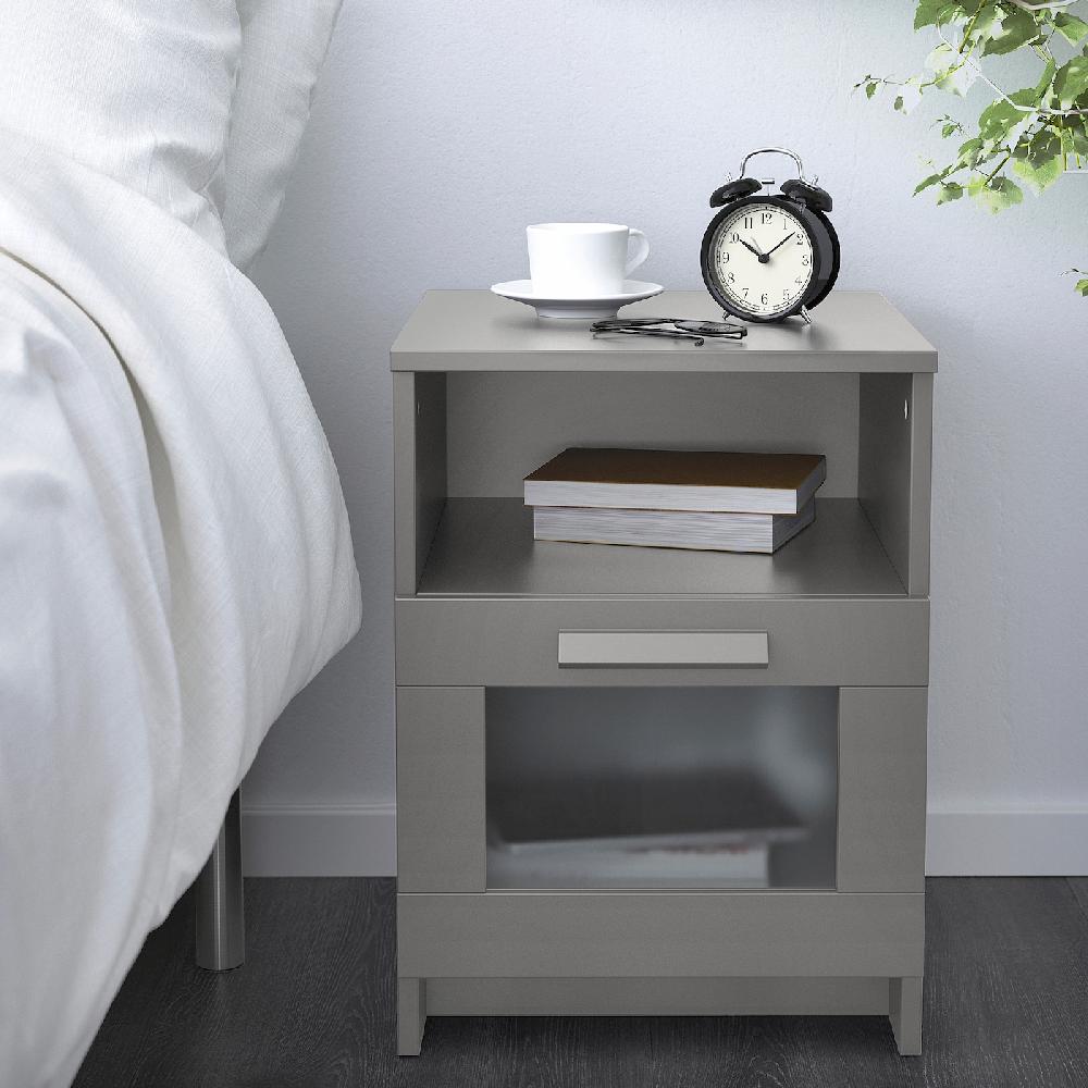 IKEA BRIMNES Ablagetisch grau 39x41 cm Neuheiten