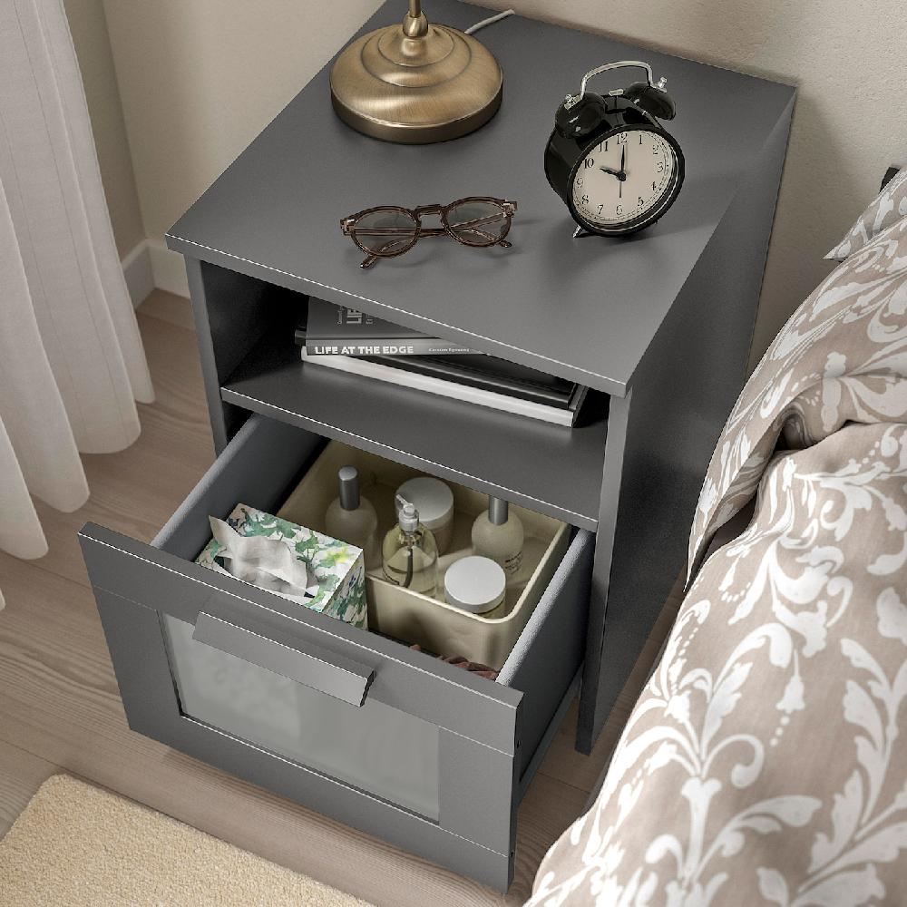 IKEA BRIMNES Ablagetisch grau 39x41 cm Neuheiten