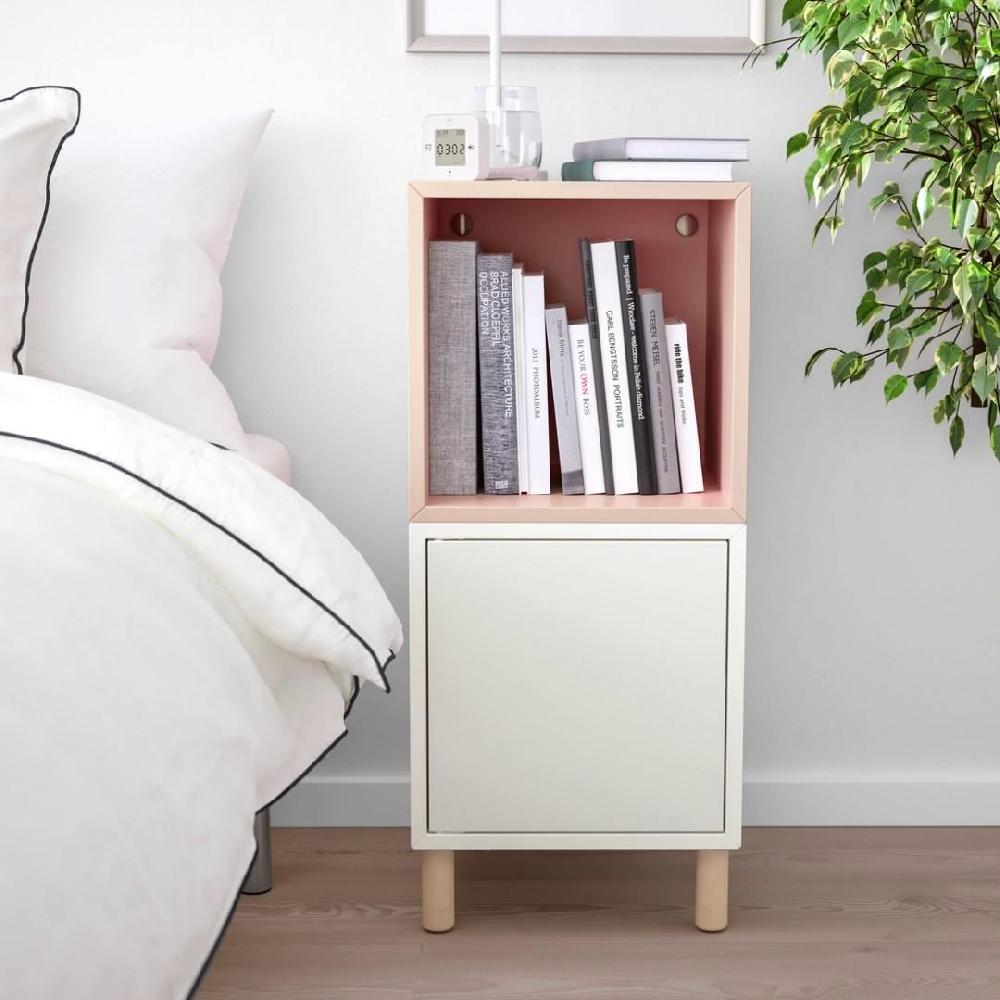 IKEA EKET Schrankkombination/Beine weiß/Holz 35x35x80 cm Saisonale Angebote