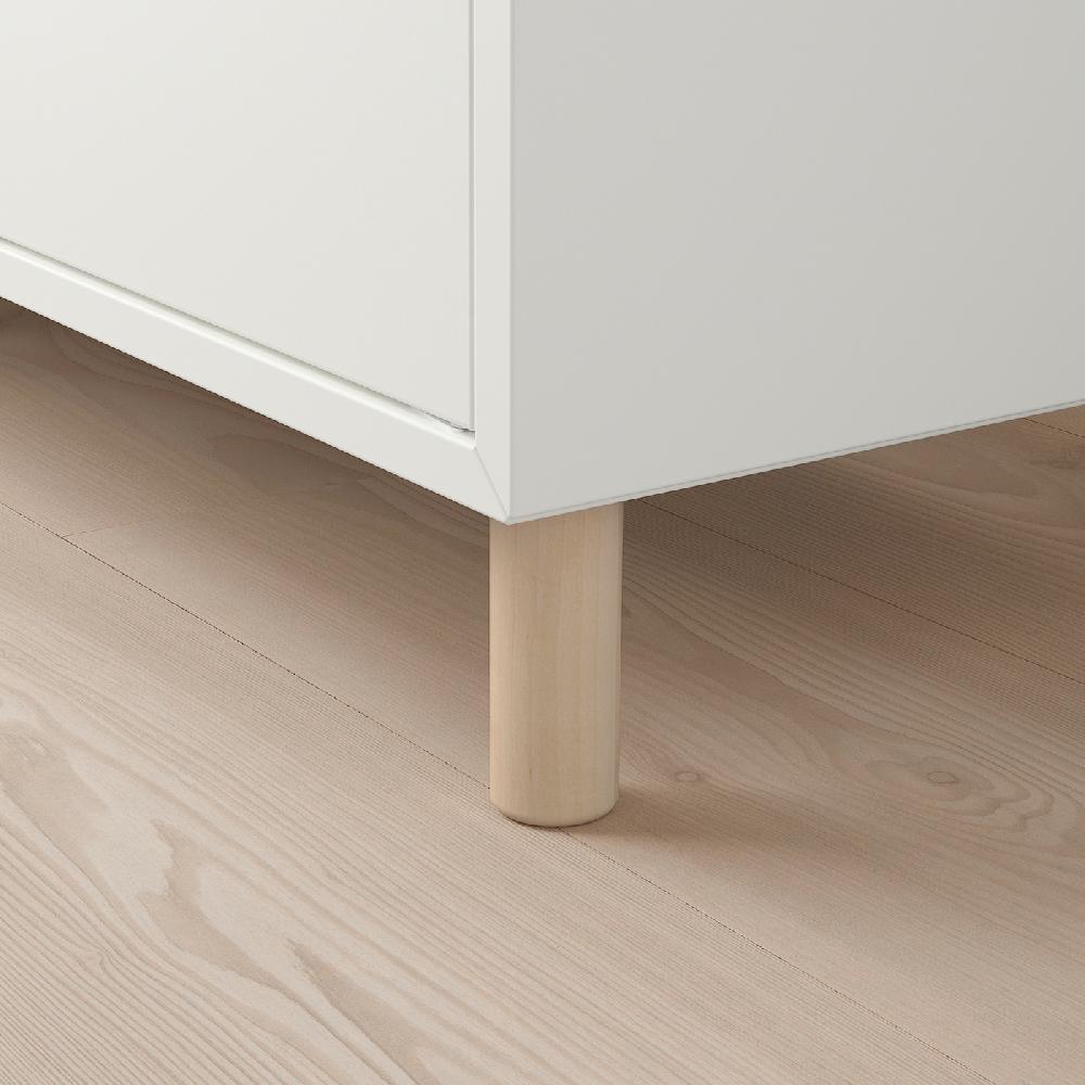IKEA EKET Schrankkombination/Beine weiß/Holz 35x35x80 cm Saisonale Angebote