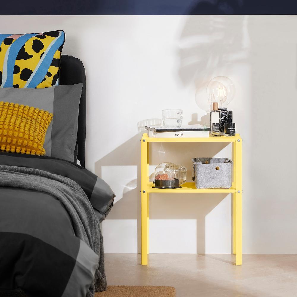 IKEA KNARREVIK Ablagetisch leuchtend gelb 42x34 cm Räumungsverkauf