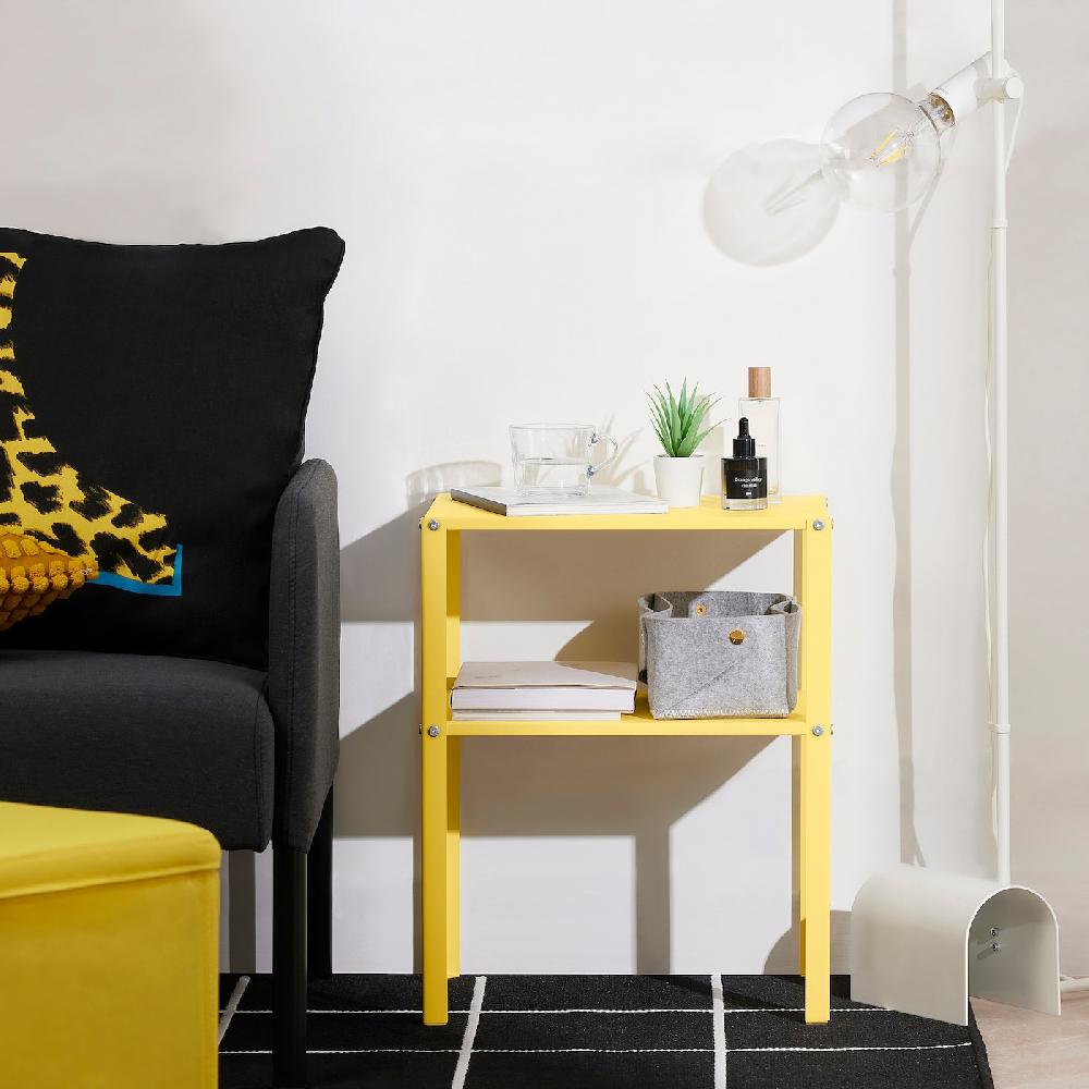 IKEA KNARREVIK Ablagetisch leuchtend gelb 42x34 cm Räumungsverkauf