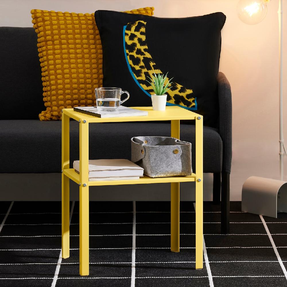 IKEA KNARREVIK Ablagetisch leuchtend gelb 42x34 cm Räumungsverkauf