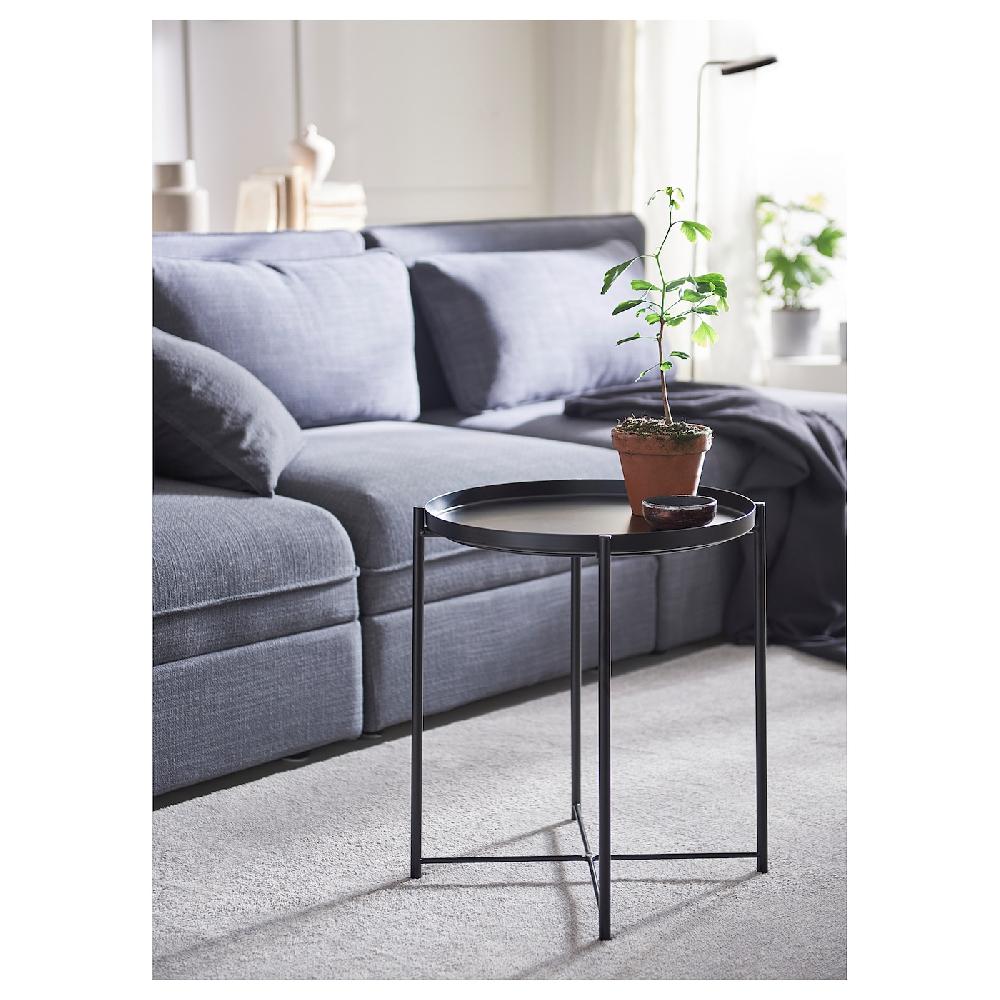 IKEA GLADOM Tabletttisch schwarz 45x53 cm Kauf eins, bekomm eins gratis